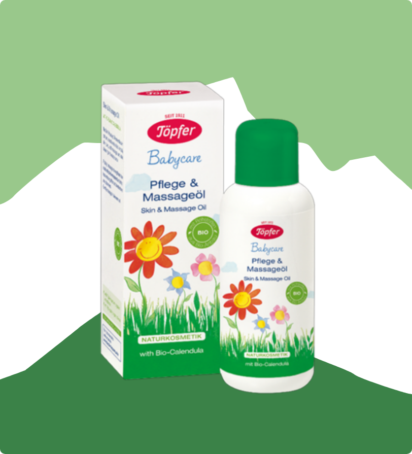 background_Töpfer Babycare ulei pentru îngrijirea pielii și masaj